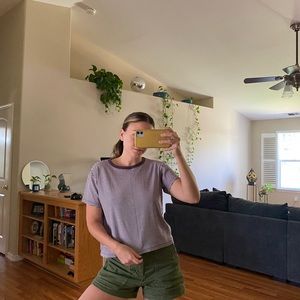 J.Crew Vintage. T Shirt Purple Stripes